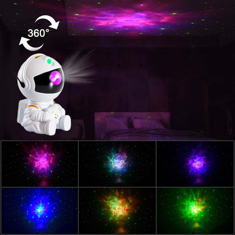 2024 Astronaut Starry Sky Projector - Galaxy LED Night Light for Bedroom Decor