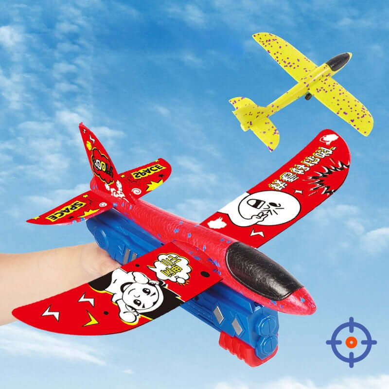 2024 Foam Plane Launcher Gun Toy - Outdoor Catapult Airplane for Kids