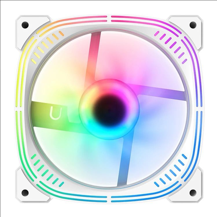 120mm PC Computer Case Fan Cooling Cooler 6PIN Adjustable RGB Led 12cm Mute Ventilador 5V DC ARGB Fans Adjust Speed Aura Sync Black / White