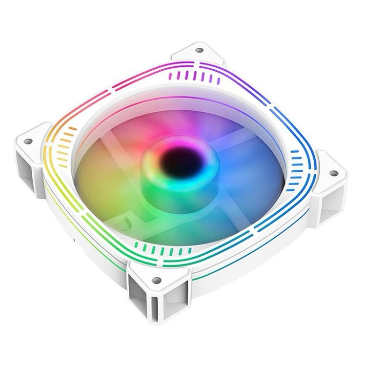 120mm PC Computer Case Fan Cooling Cooler 6PIN Adjustable RGB Led 12cm Mute Ventilador 5V DC ARGB Fans Adjust Speed Aura Sync Black / White