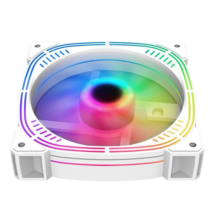 120mm PC Computer Case Fan Cooling Cooler 6PIN Adjustable RGB Led 12cm Mute Ventilador 5V DC ARGB Fans Adjust Speed Aura Sync Black / White