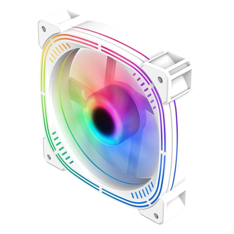 120mm PC Computer Case Fan Cooling Cooler 6PIN Adjustable RGB Led 12cm Mute Ventilador 5V DC ARGB Fans Adjust Speed Aura Sync Black / White