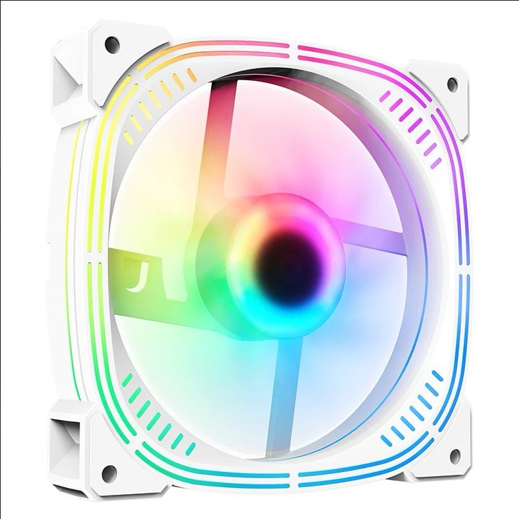 120mm PC Computer Case Fan Cooling Cooler 6PIN Adjustable RGB Led 12cm Mute Ventilador 5V DC ARGB Fans Adjust Speed Aura Sync Black / White