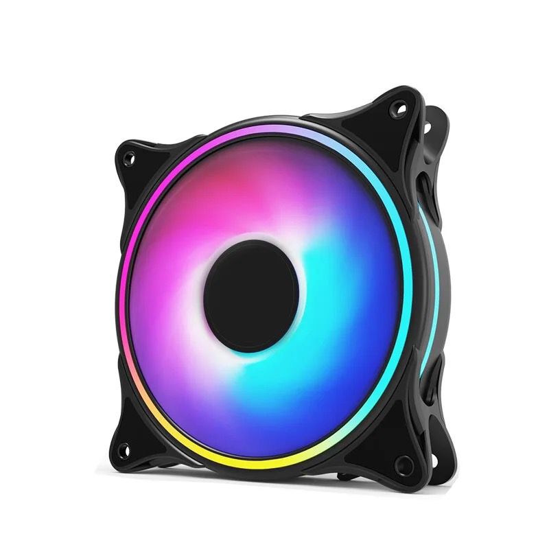 120mm PC Computer Case Fan Cooling Cooler 6PIN Adjustable RGB Led 12cm Mute Ventilador 5V DC ARGB Fans Adjust Speed Aura Sync Black / White