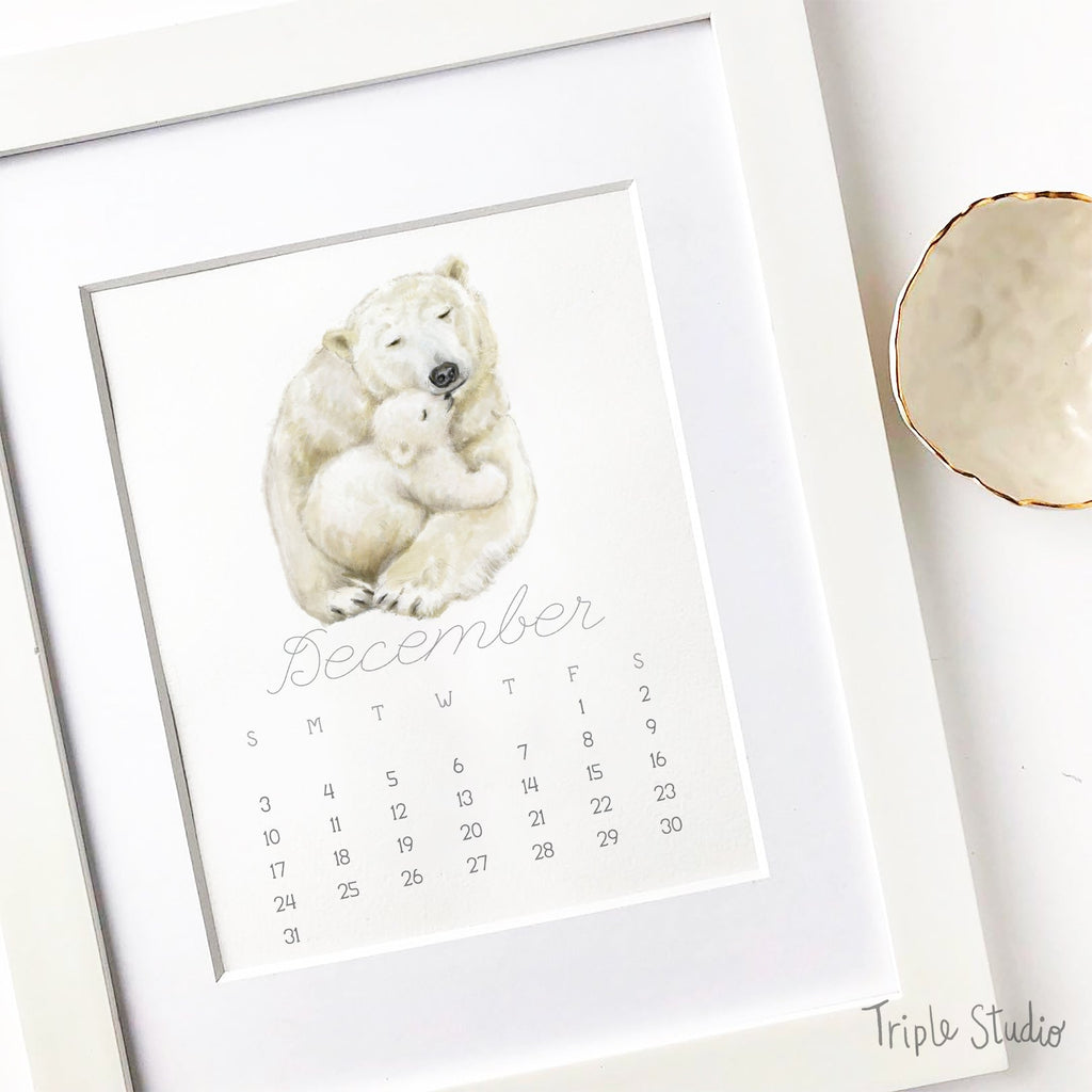 2026 Desk Calendar: Baby & Mommy