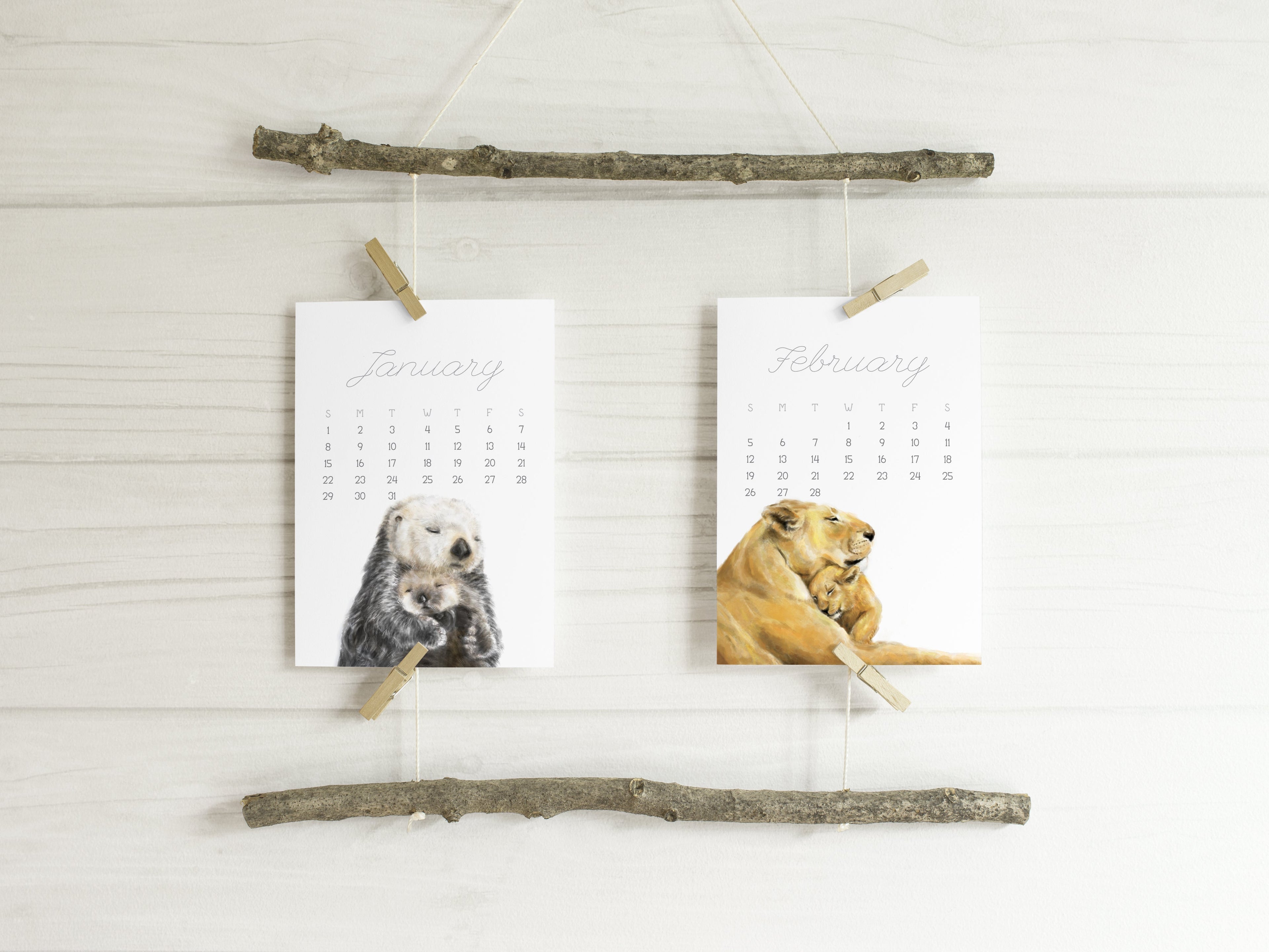 2026 Desk Calendar: Baby & Mommy