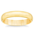 14K Solid Gold 4mm Unisex Wedding Band