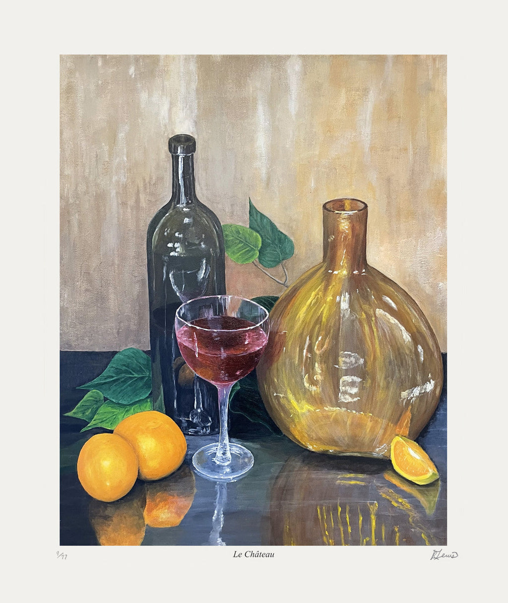 "LE CHÂTEAU" LIMITED OF 77 ART PRINT BY RYAN LEWIS (20" BY 17")