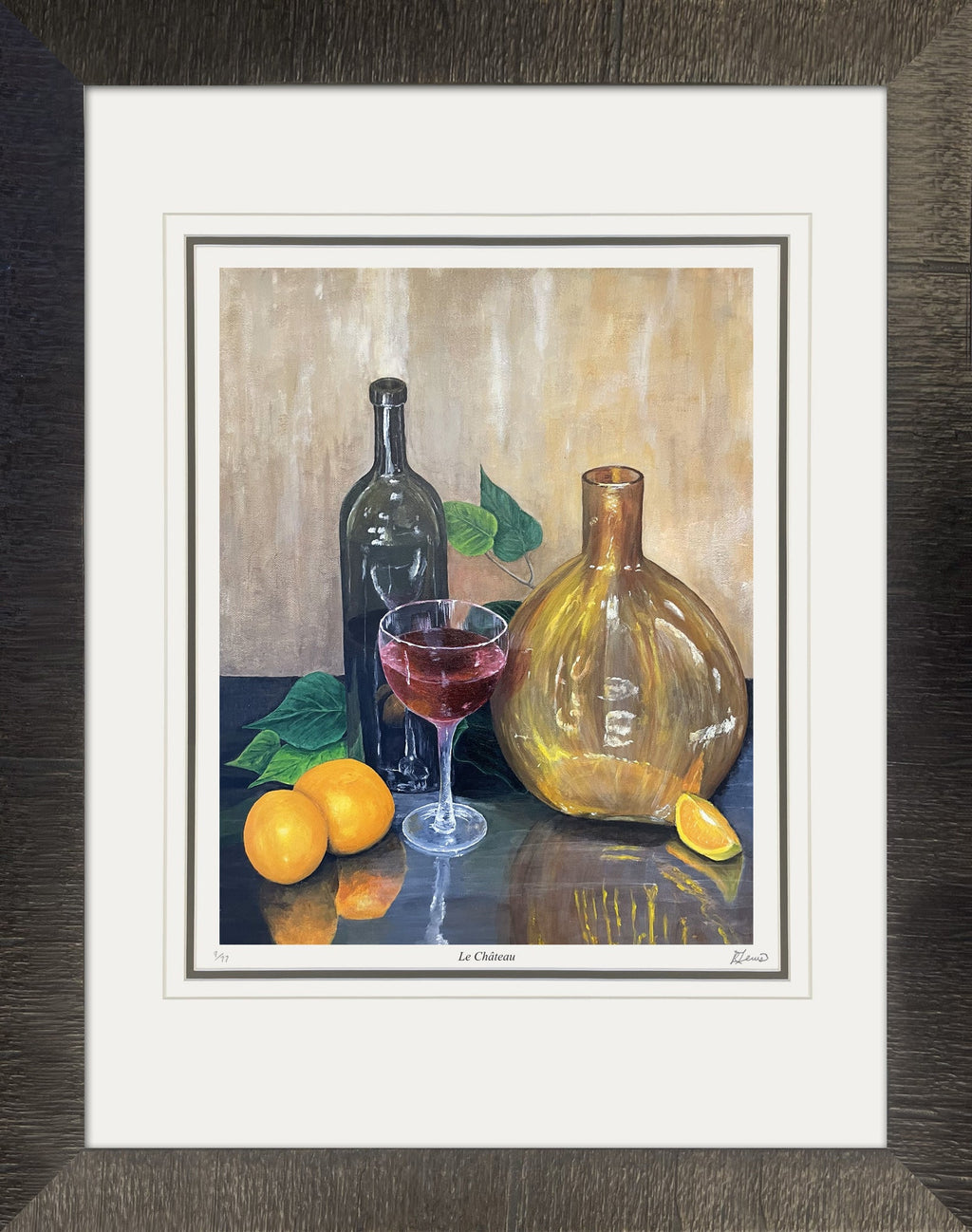 "LE CHÂTEAU" FRAMED ART PRINT BY RYAN LEWIS - LTD ED /77  (30" BY 24")