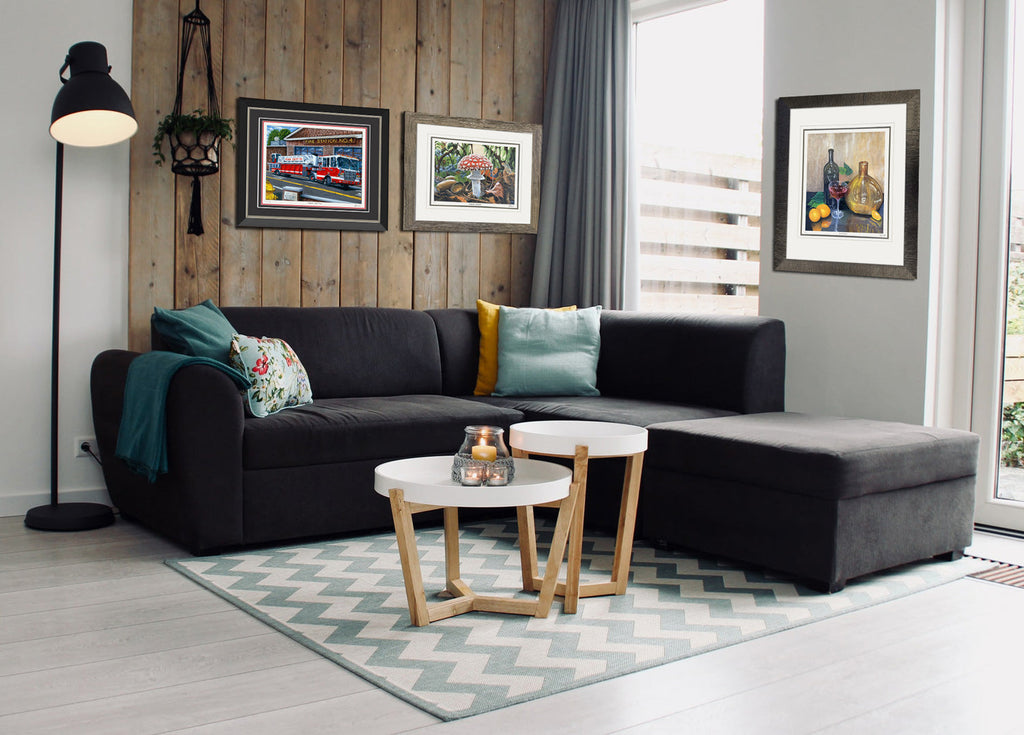 "CHARIOT OF THE BRAVE" FRAMED FIRE TRUCK BY RYAN LEWIS - LTD ED /77, 29.5"X25.5"