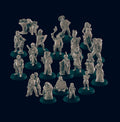 20 Human Villager Miniature Pack - EC3D | DnD | Smithy | Villager | Merchant | Noble | 32mm | Pathfinder | commoner | TTRPG | Wargaming
