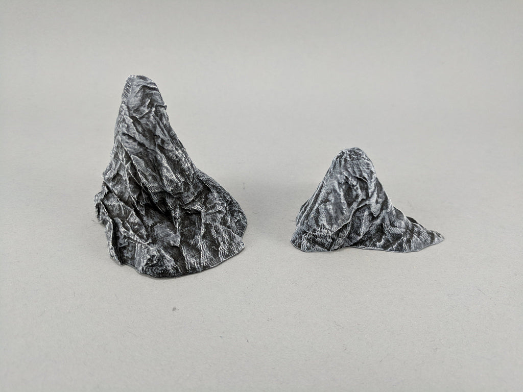 20 Rock Bundle - DND & Wargaming Terrain - EC3D Heroes Hoard, scatter scenery, Pathfinder 2E, Fantasy, Nature, Rocks, Outdoor, Mountain