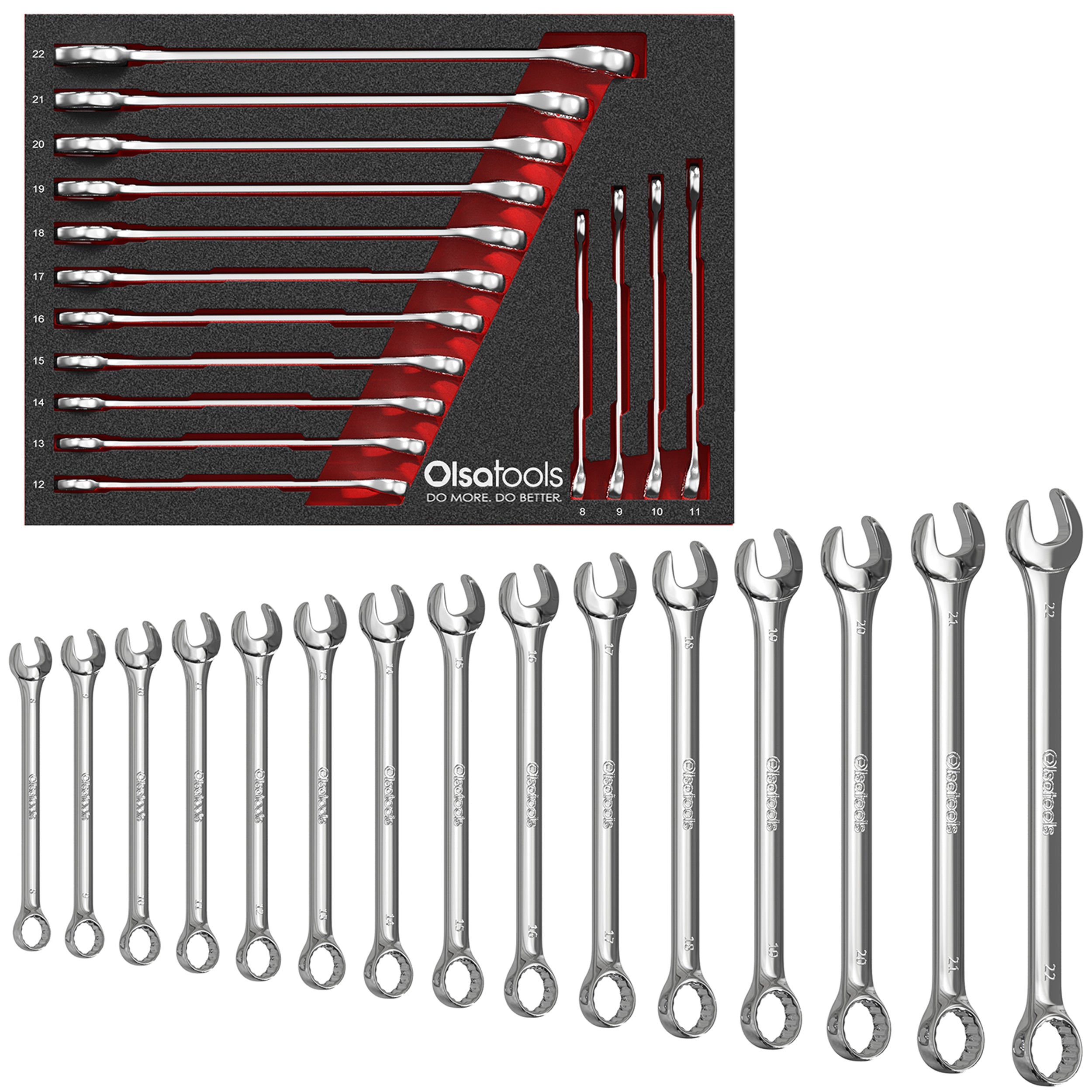 15 Pc Combination Wrench Set | 15-Degree Angle Offset