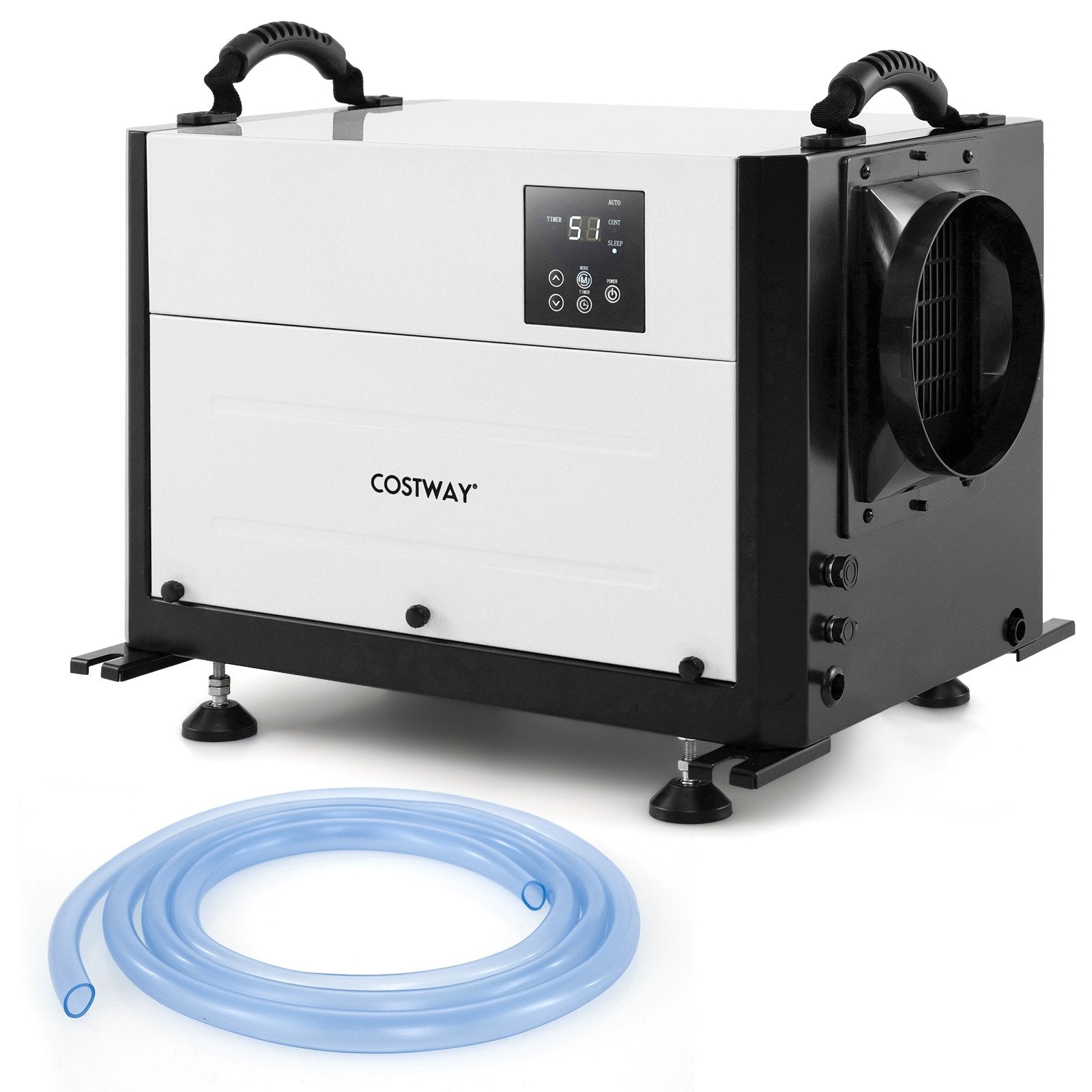 124 Pint Crawl Space Dehumidifier with 3 Modes and 24H Timer-Blue