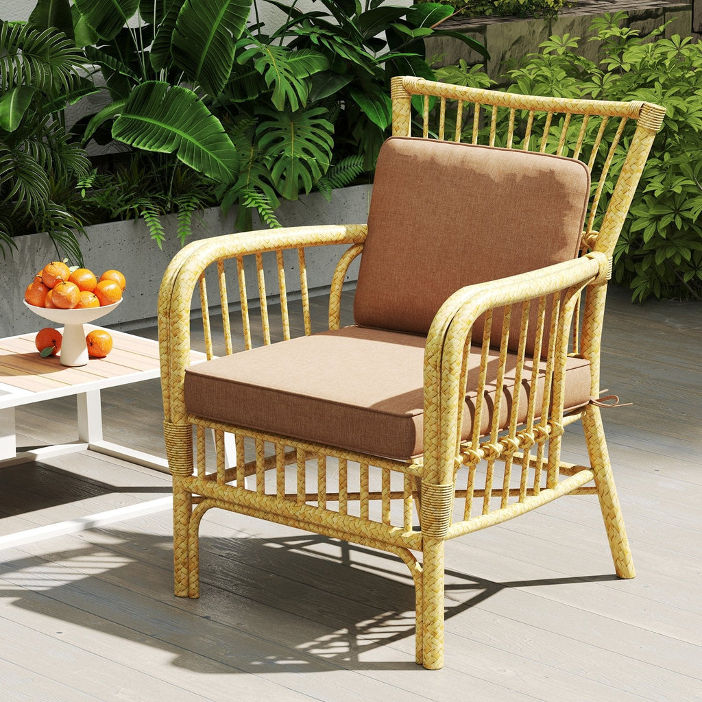 2-Pack Outdoor Patio Cushion Set with Removable Covers-Black