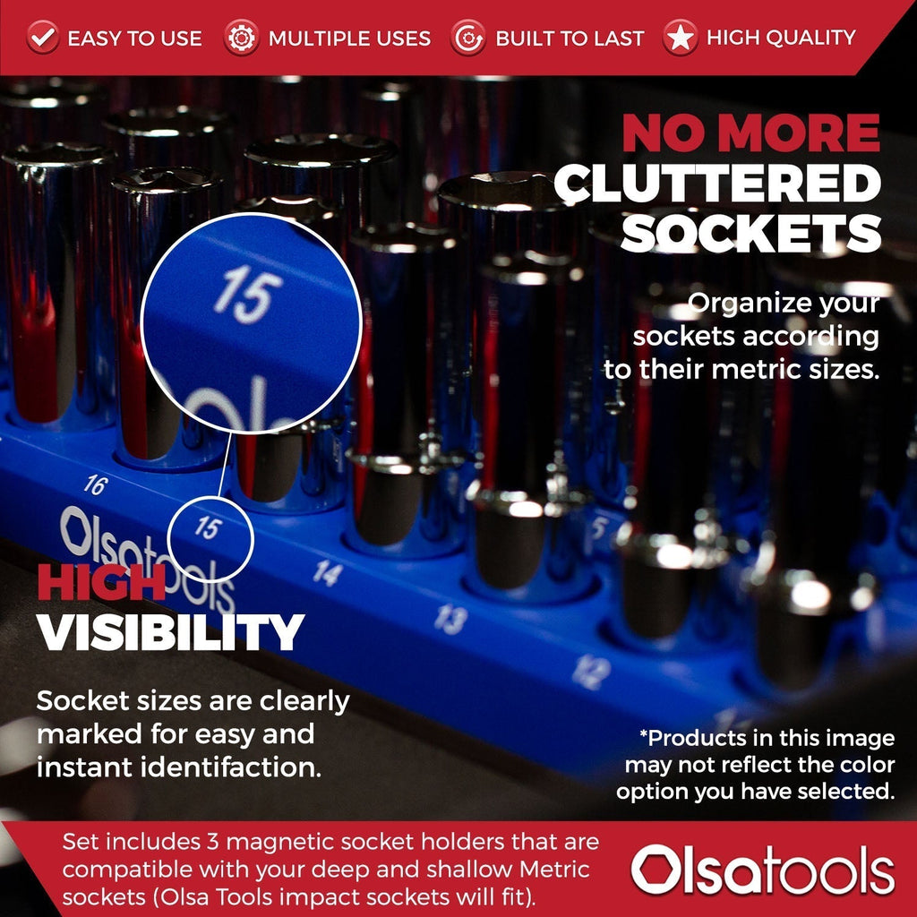 2-Row Magnetic Socket Holders