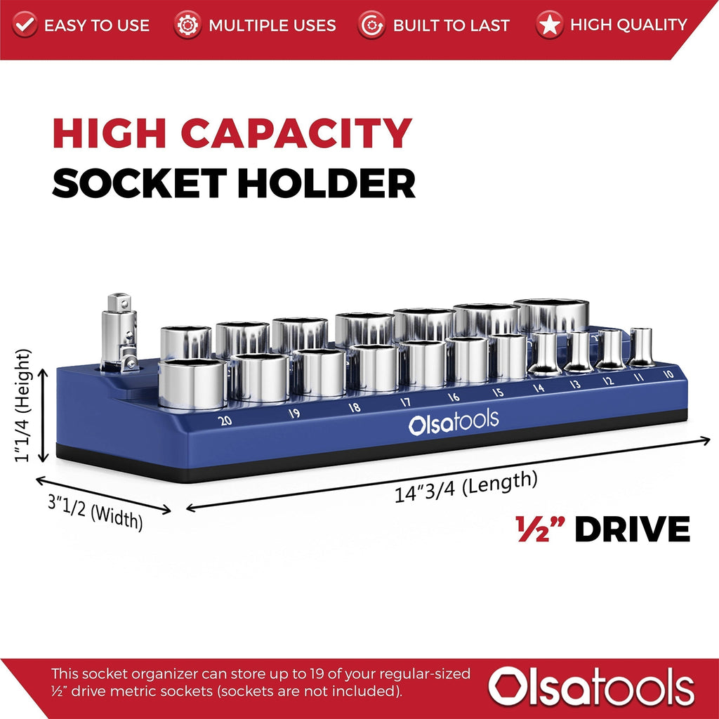 2-Row Magnetic Socket Holders