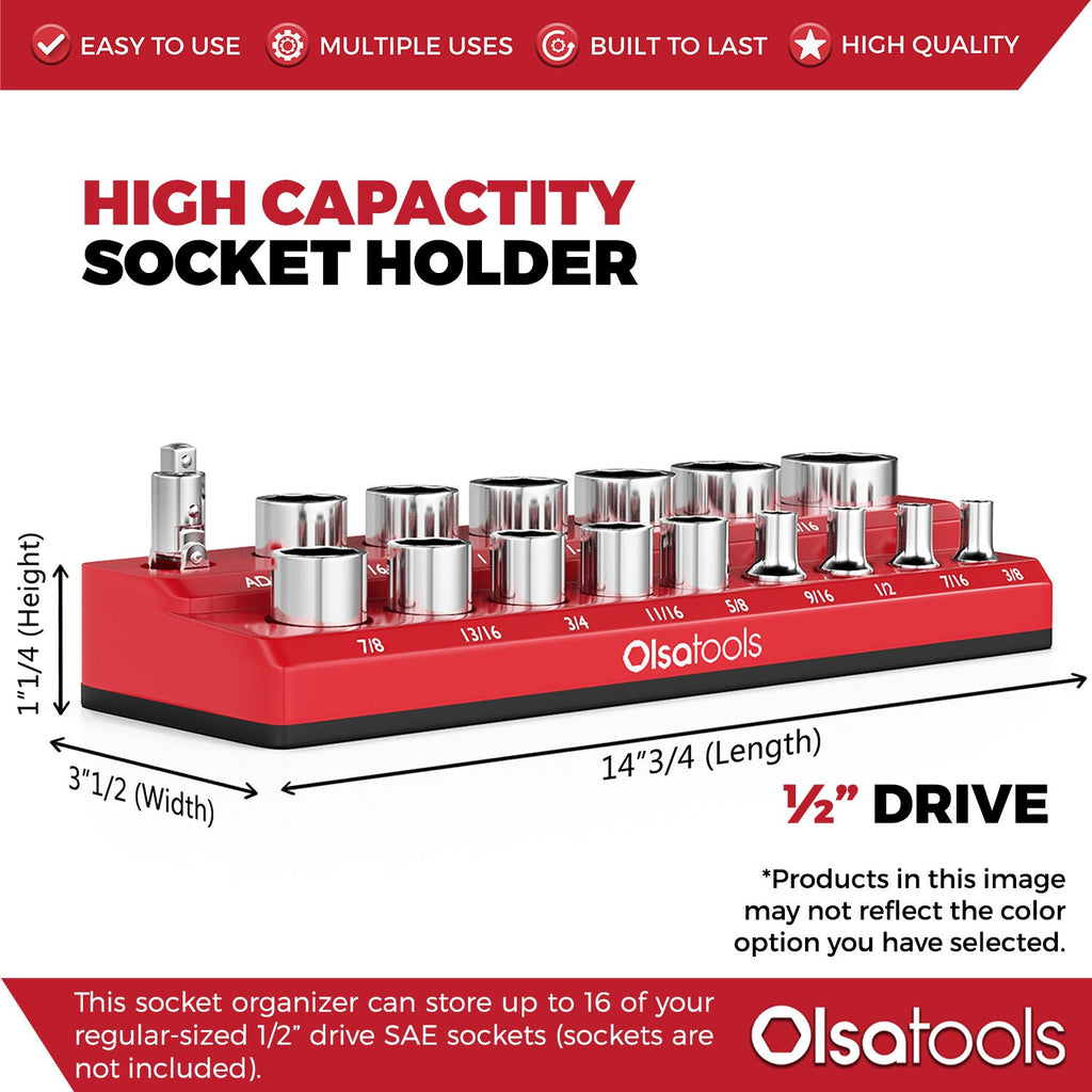 2-Row Magnetic Socket Holders