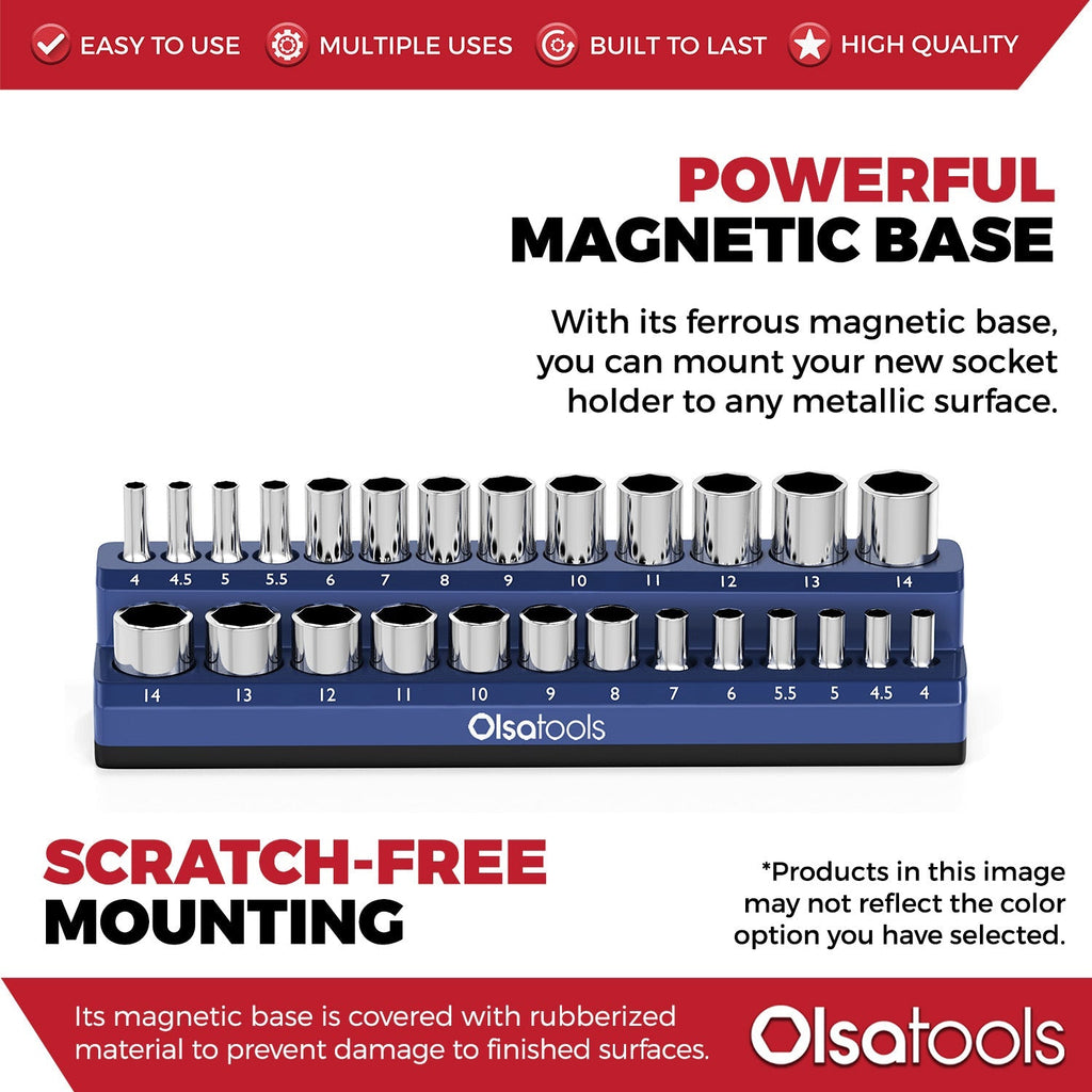 2-Row Magnetic Socket Holders