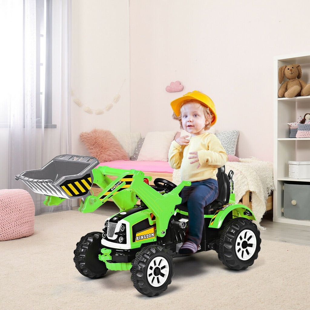 12 V Battery Powered Kids Ride on Dumper Truck-Blue