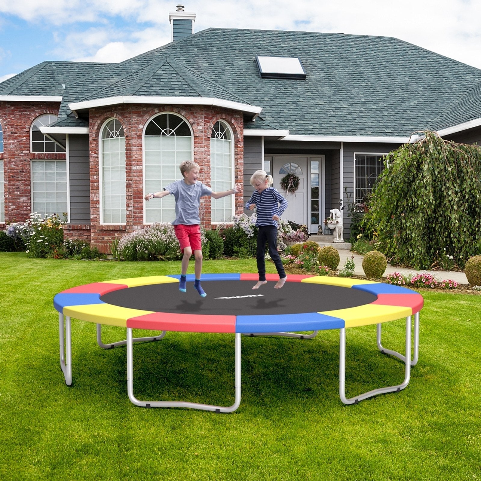 15 Feet Universal Trampoline Spring Cover-Blue