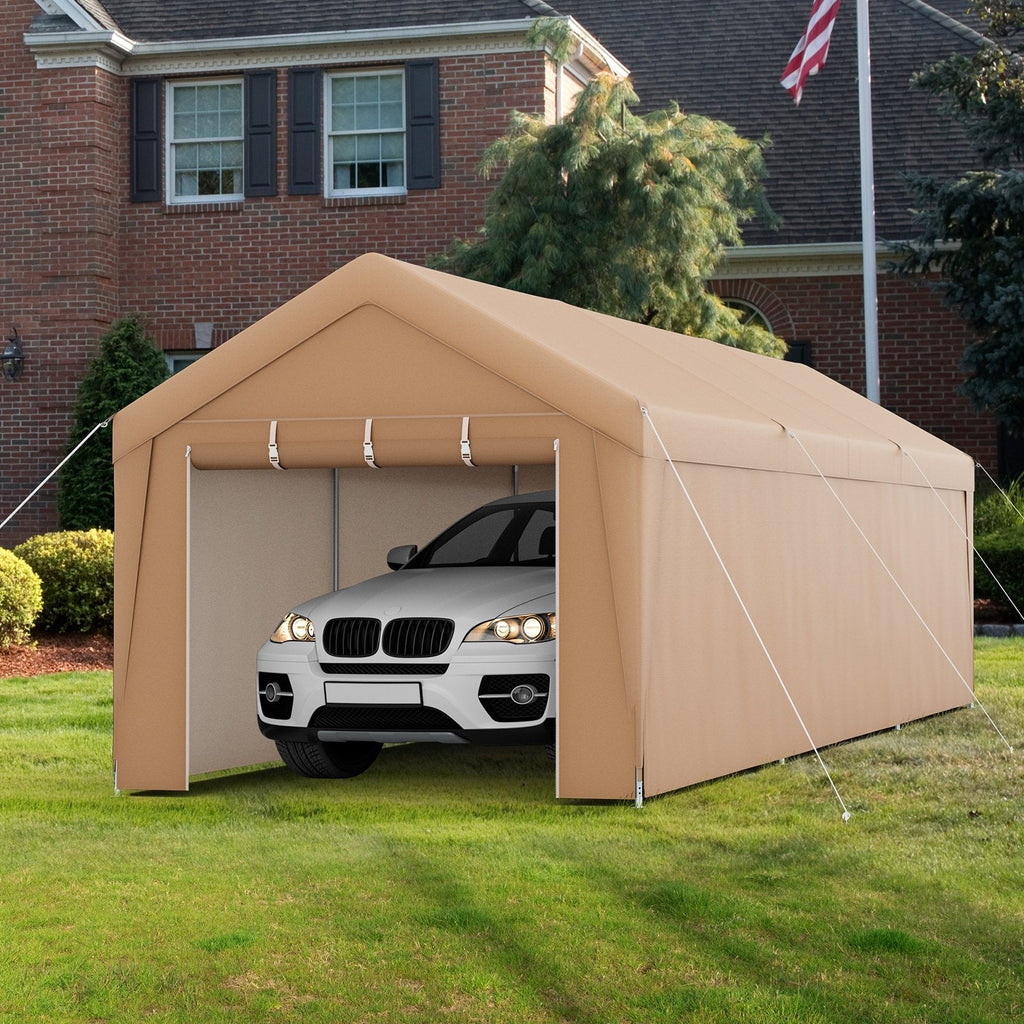 10 x 20 Feet Patio Heavy Duty  All-Weather Carport-without Sidewall