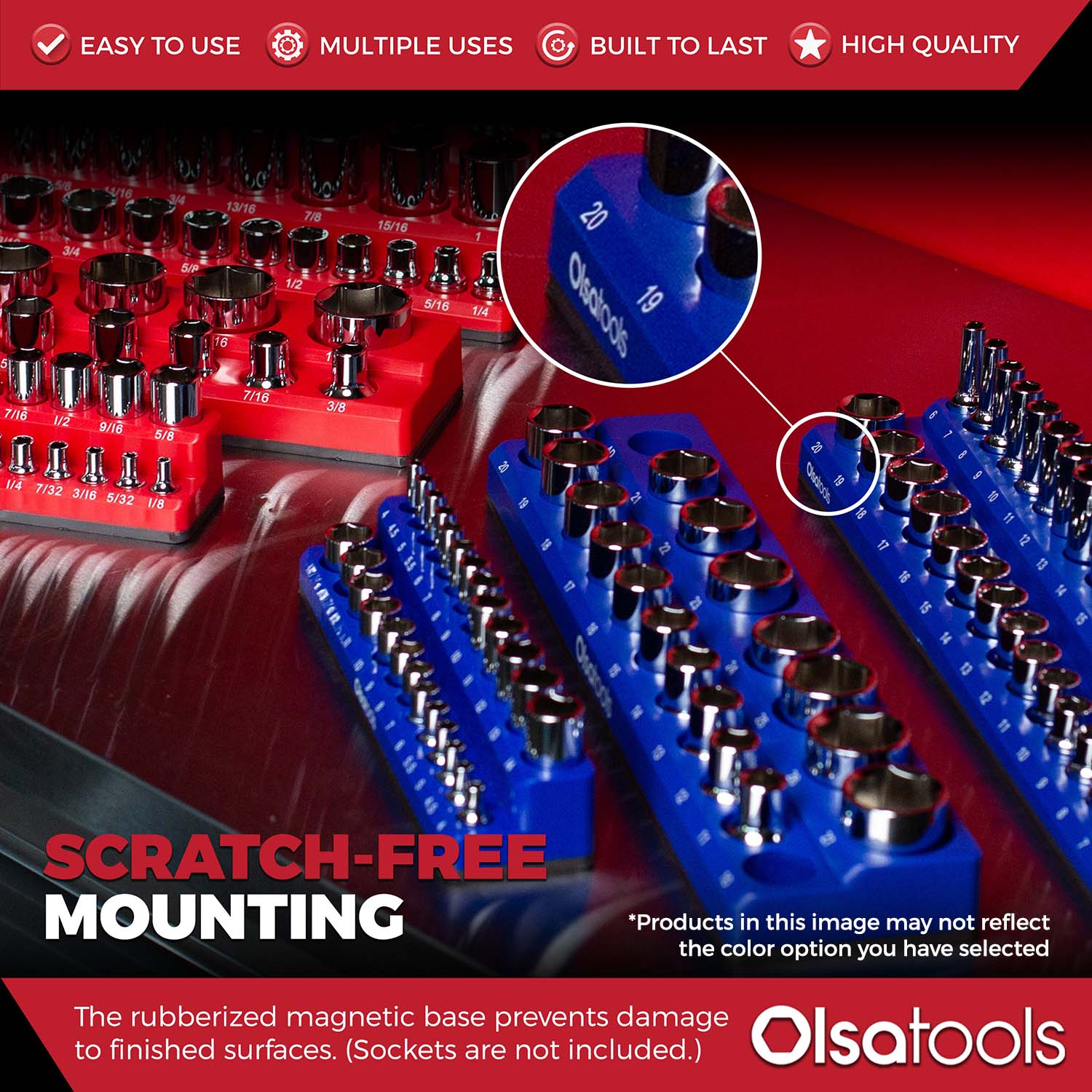 2-Row Magnetic Socket Holders