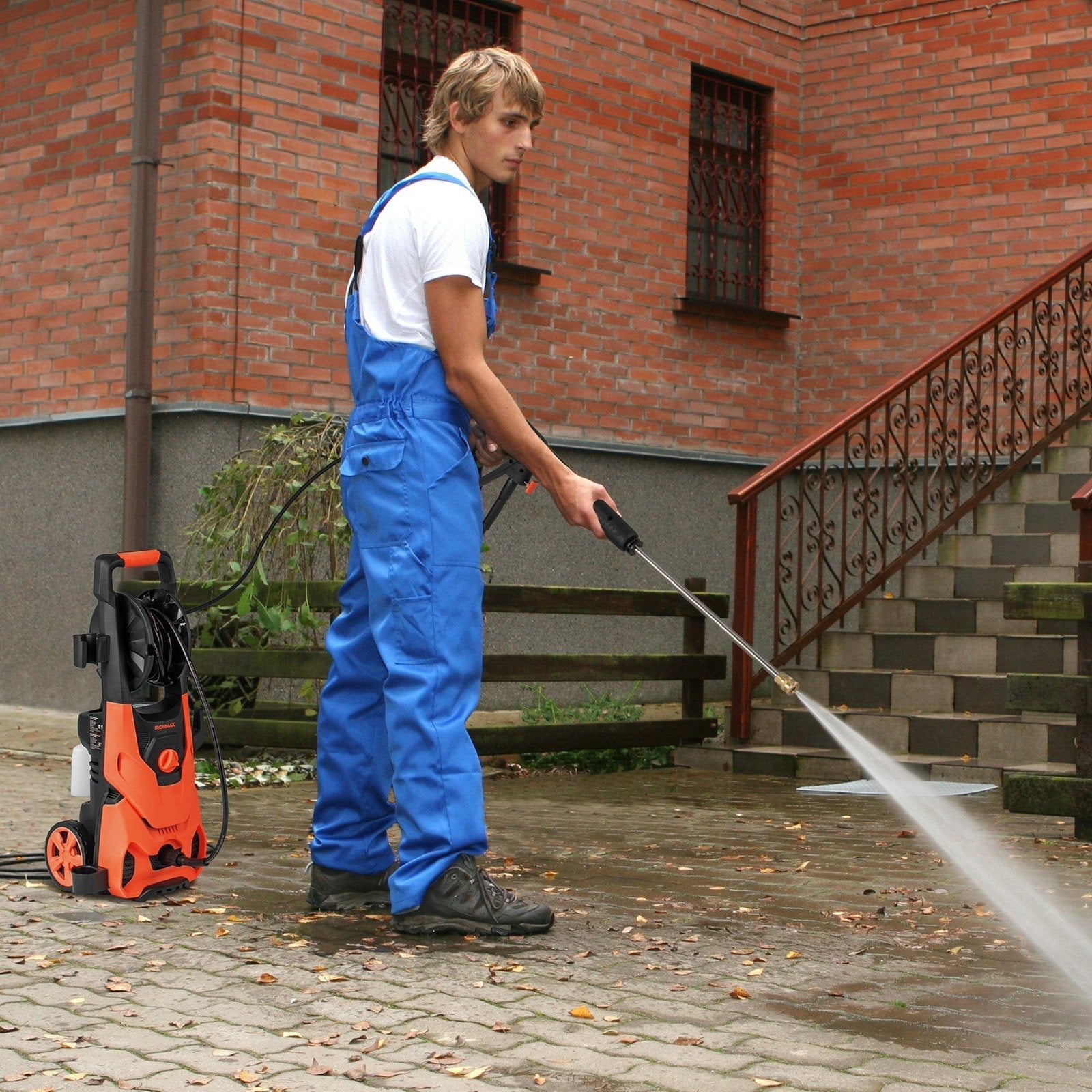 2150PSI Electric Pressure Washer 1.2GPM with 4 Quick Connect Nozzles and Foam Cannon-Green