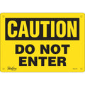 "Do Not Enter" Sign, 7" x 10", Plastic, English