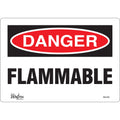 "Flammable" Sign, 7" x 10", Vinyl, English