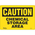 "Chemical Storage Area" Sign, 7" x 10", Vinyl, English