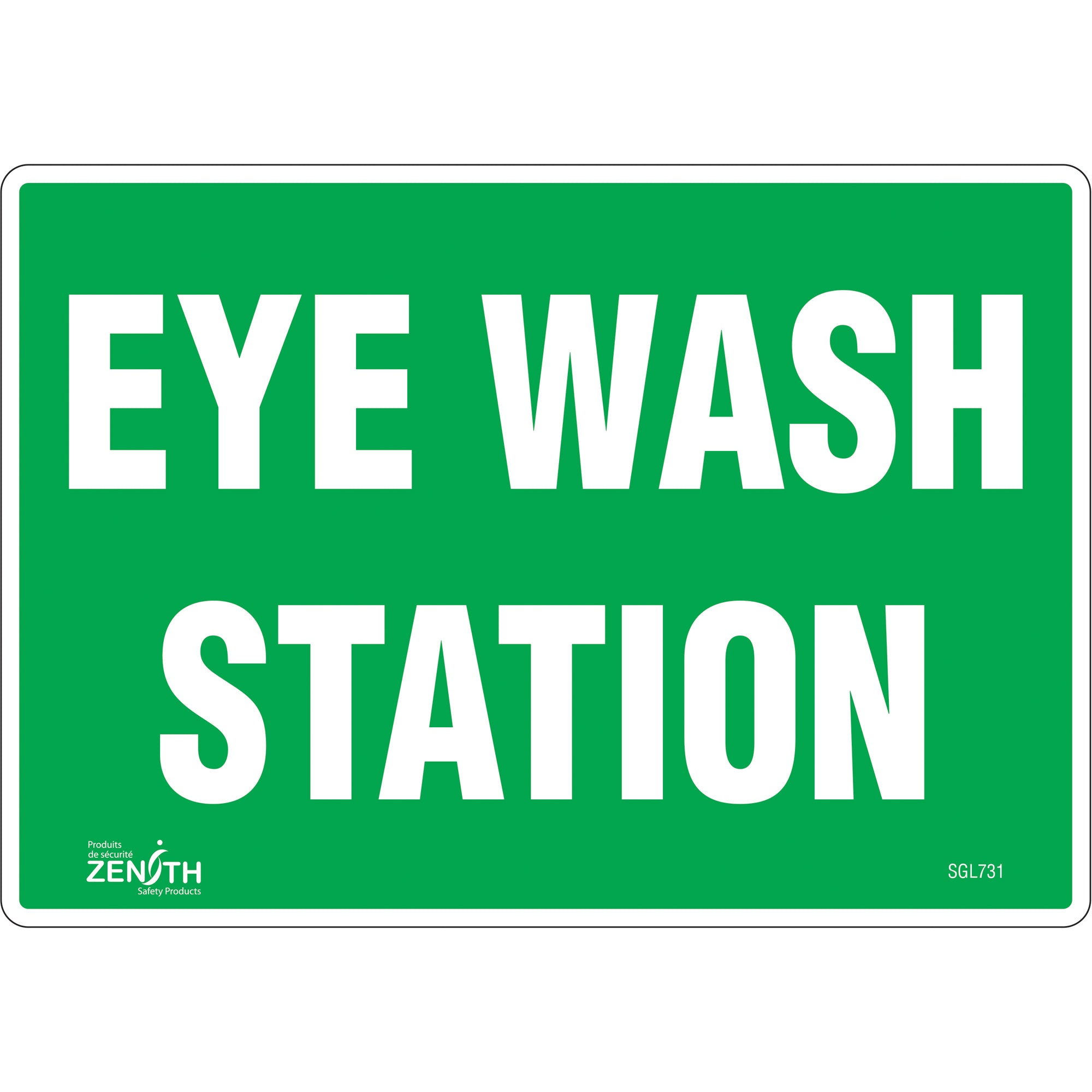"Eye Wash Station" Sign