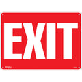 "Exit" Sign, 10" x 14", Plastic, English