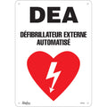 "DEA" Sign, 14" x 10", Plastic, French with Pictogram