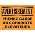 "Prenez Garde" Sign, 10" x 14", Plastic, French