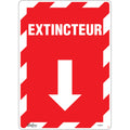 "Extincteur" Arrow Sign