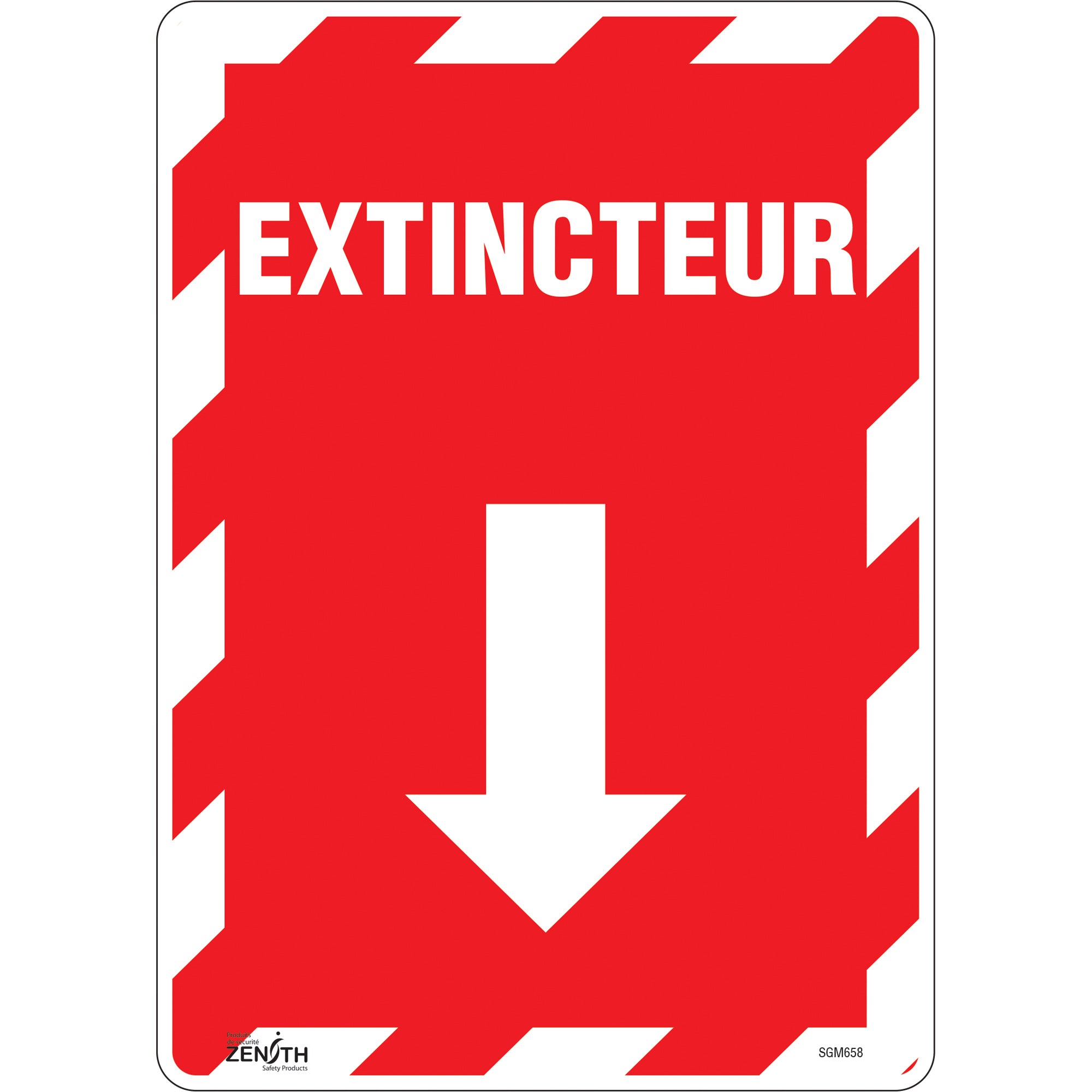 "Extincteur" Arrow Sign
