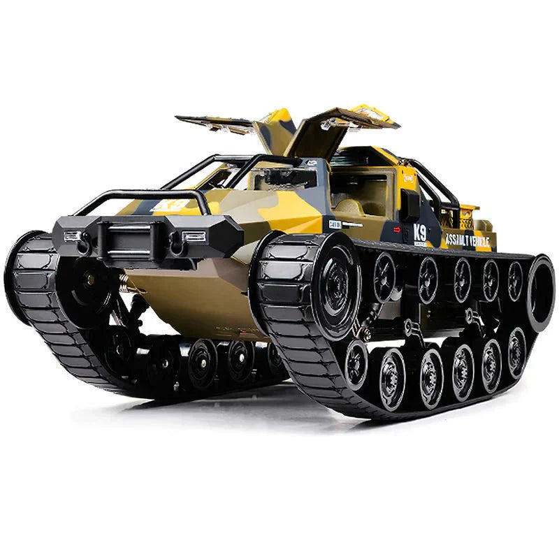 1:12 Scale High Speed All Terrain RC Tank with Dual Batteries